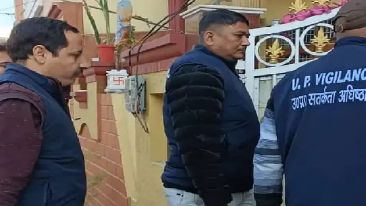 Three teams of Uttar Pradesh Vigilance Establishment (Vigilance) raided several places including the residence and a school run by retired sub-inspector Mahendra Singh Saini in Meerut on Wednesday.