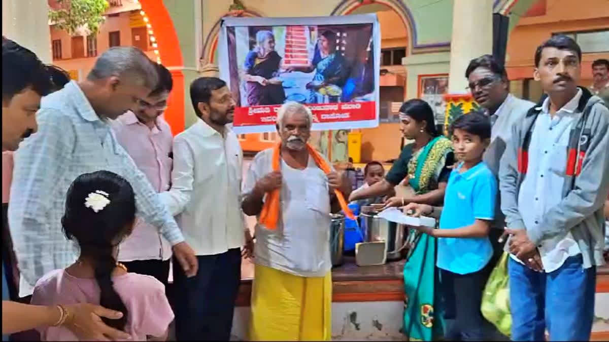 Despite personal challenges, Rajeshwari and Manjunath from Hubballi donate food and aid the underprivileged, continuing their ancestors' tradition of Annadanam through their hard-earned money.