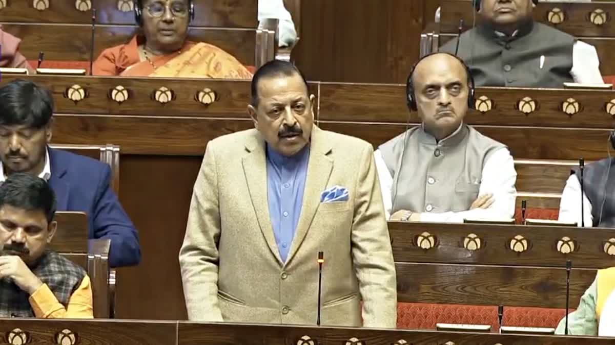 Union Minister Dr Jitendra Singh in Rajya Sabha