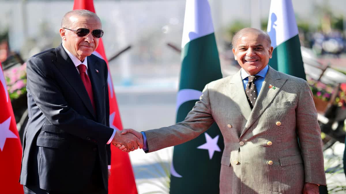 Pakistan PM Shahbaz Sharif meets Turkish President Erdogan