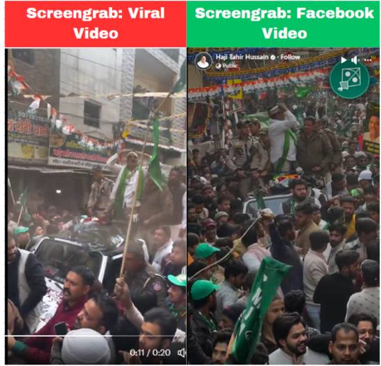 PTI debunked a viral video of AIMIM leader Tahir Hussain, clarifying it was from the Delhi Assembly polls' campaign period, not after his election defeat.