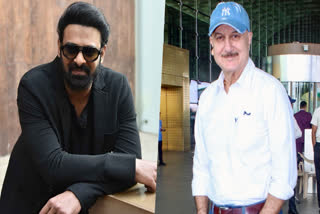 Actors Prabhas and Anupam Kher