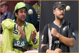 Wasim Akram and Daniel Vettori