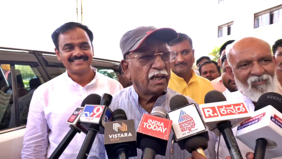 MP Ramesh Jigajinagi spoke to the media.