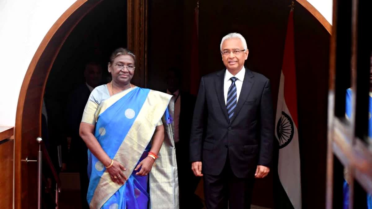 President Murmu held talks with the Prime Minister of Mauritius