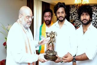 Amit Shah meets movie Hanuman makers and actor Teja Sajja SEE