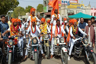 Ayodhya Yatra on motorcycles