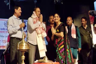 Kaziranga Lok Sabha constituency alliance candidate Kamakhya Prasad Tasa visits golaghat