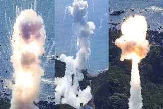 A rocket made by a Japanese company exploded seconds after launch on Wednesday, in a spectacular failure for the start-up's bid to put a satellite into orbit.