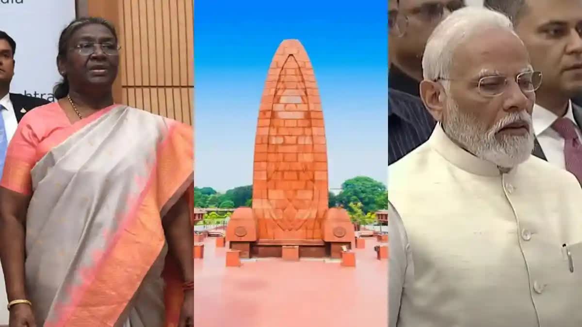 President Murmu, PM Modi paid tribute to the martyrs of Jallianwala Bagh