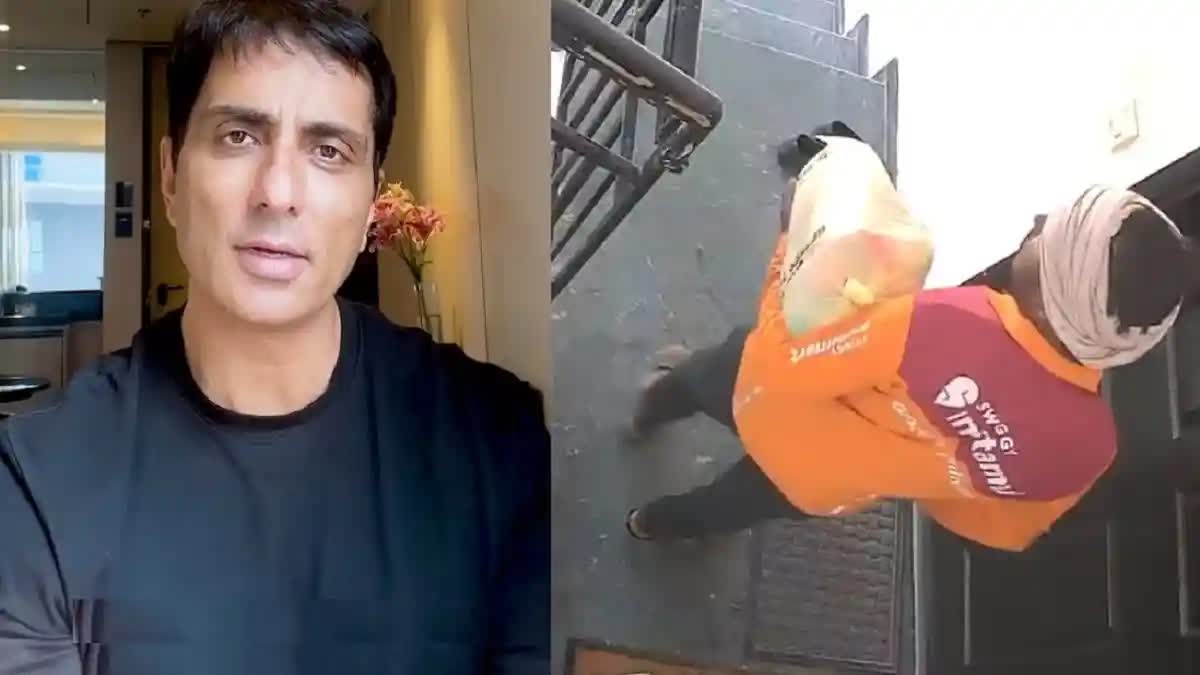 Sonu Sood and Swiggy Delivery Boy