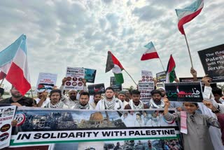 Protest against Israel by SIO in Hyderabad