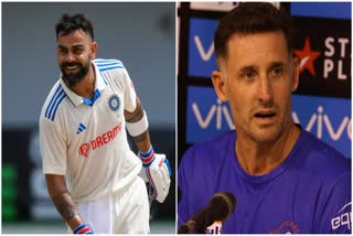 Michael Hussey and Virat Kohli