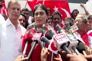 YS Sharmila Counter to Vimala Reddy