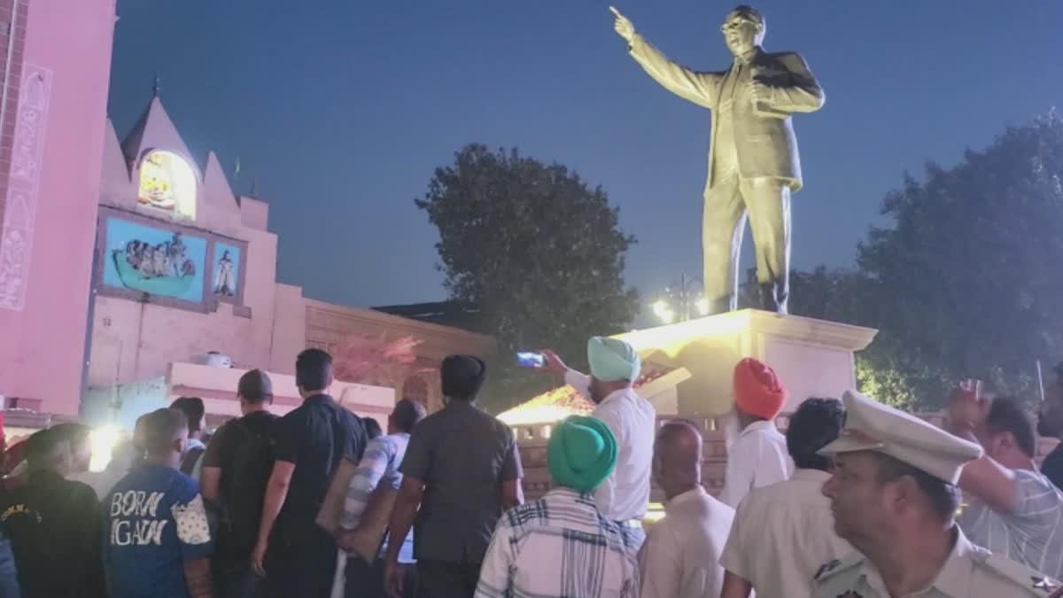 Theekri Pehra started near the statues of Bhimrao Ambedkar after the threat of Gurpatwant Singh Pannun