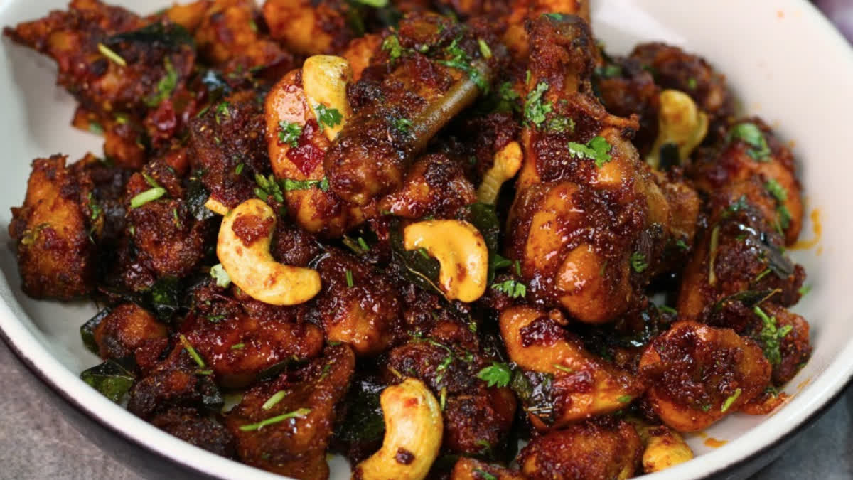Chicken Fry with Red Chilli Paste