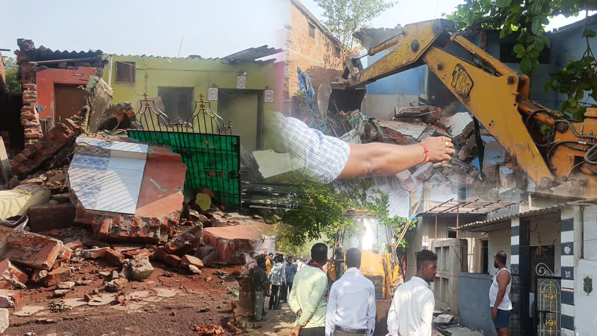 BULLDOZER ACTION STARTED IN BHILAI