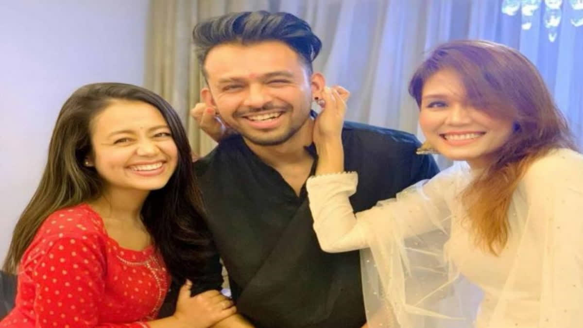 Kakkar Siblings:  Neha, Tony,  Sonu (Left to Right)