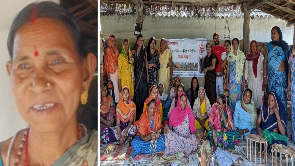 छिद्दो देवी पिछले 15 सालों से थारू जनजाति की पारंपरिक हस्तकला पर काम कर रही हैं.