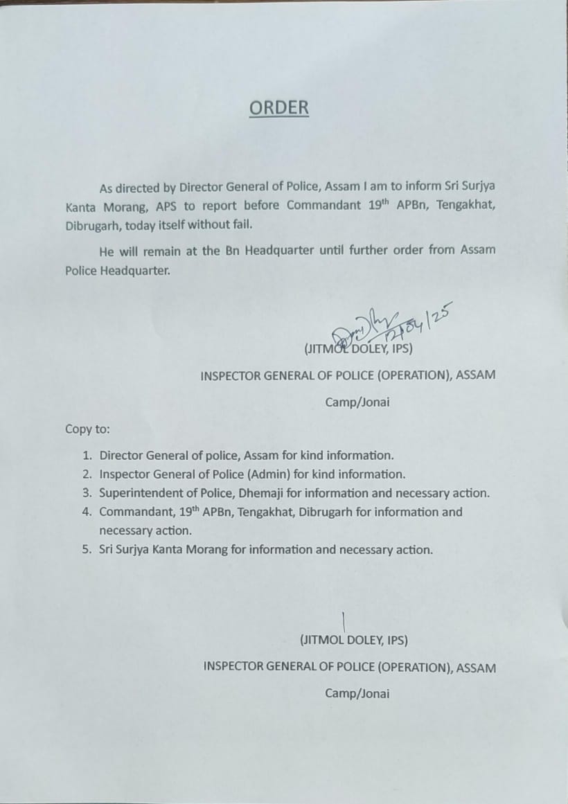 Reserve Clause to controversial police officer Suryakant Morang