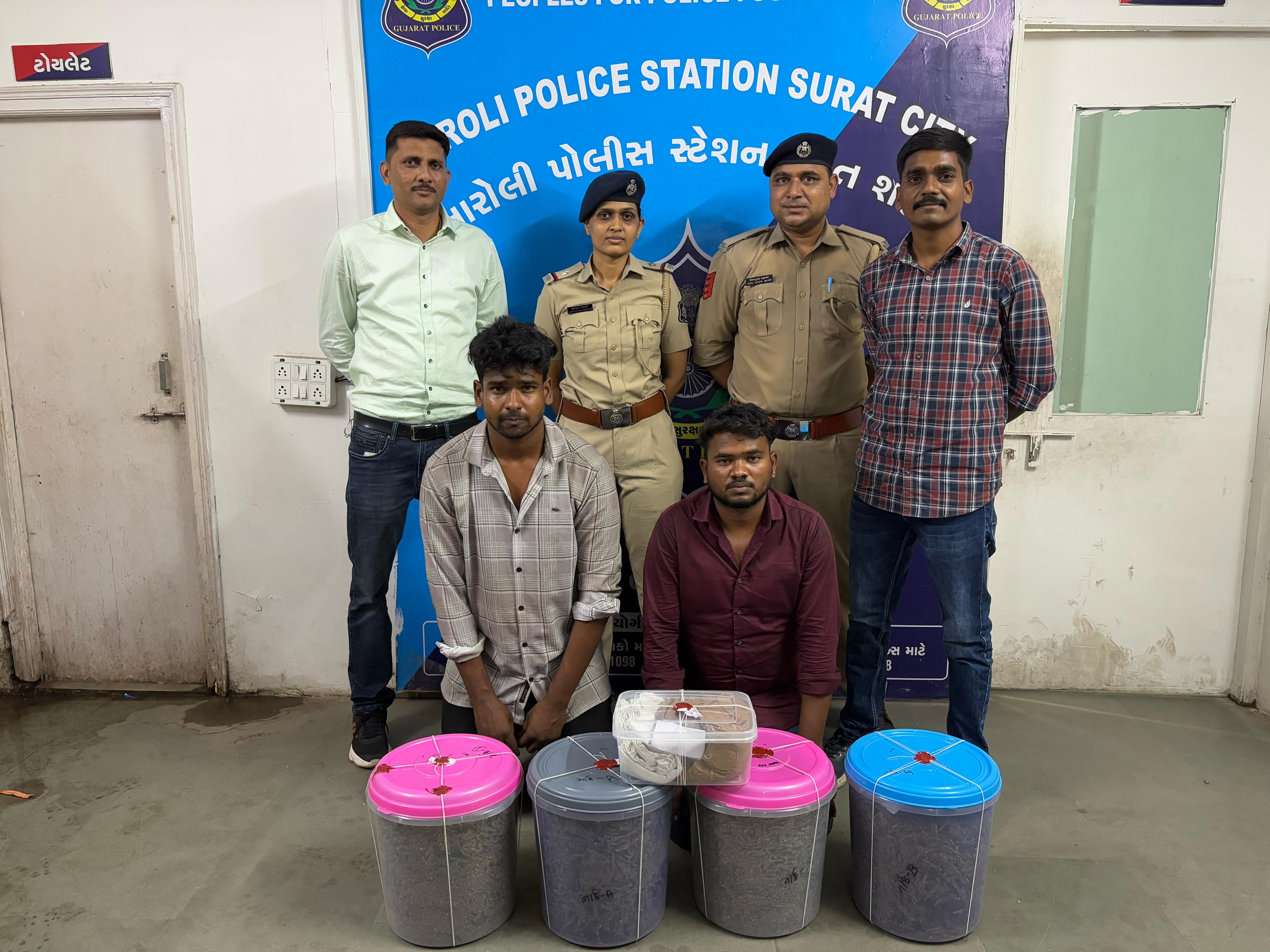 Odisha youths Smuggling ganja in Surat