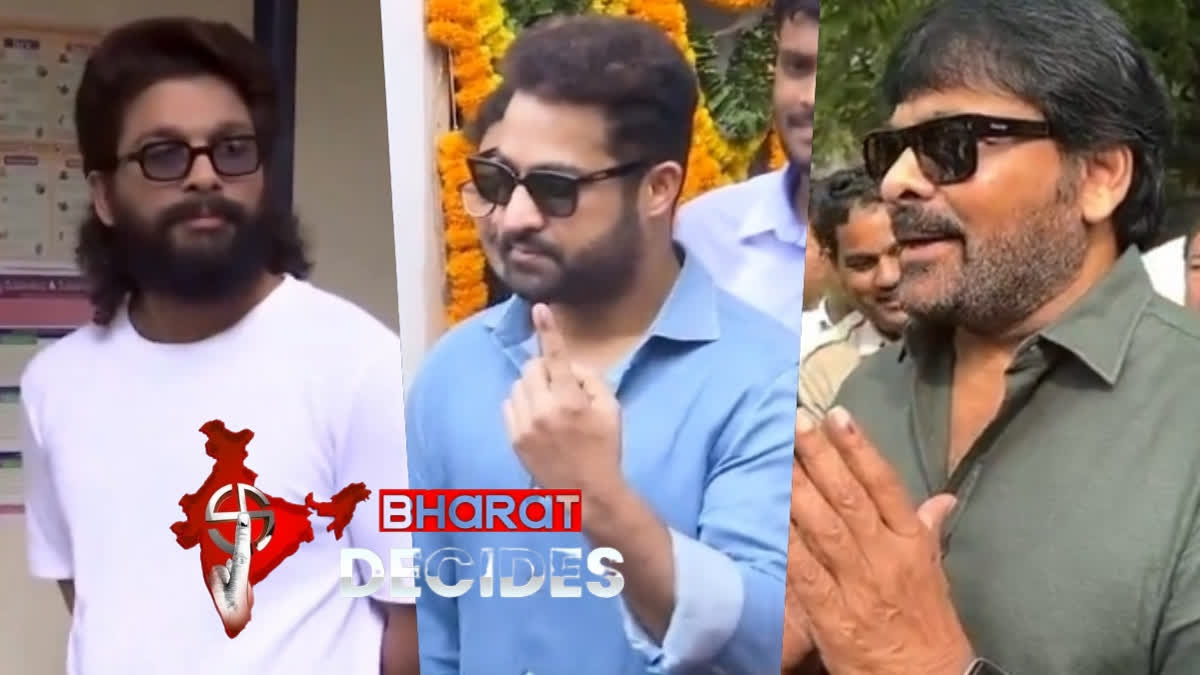 Jr NTR, Chiranjeevi and Allu Arjun cast vote in Lok Sabha Elections 2024