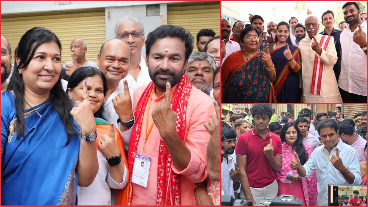 Political Leaders Cast Their Votes