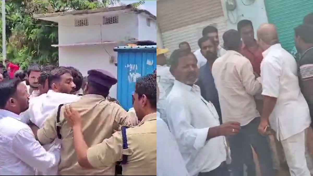 Leaders Clashes at Polling Centres in Telangana