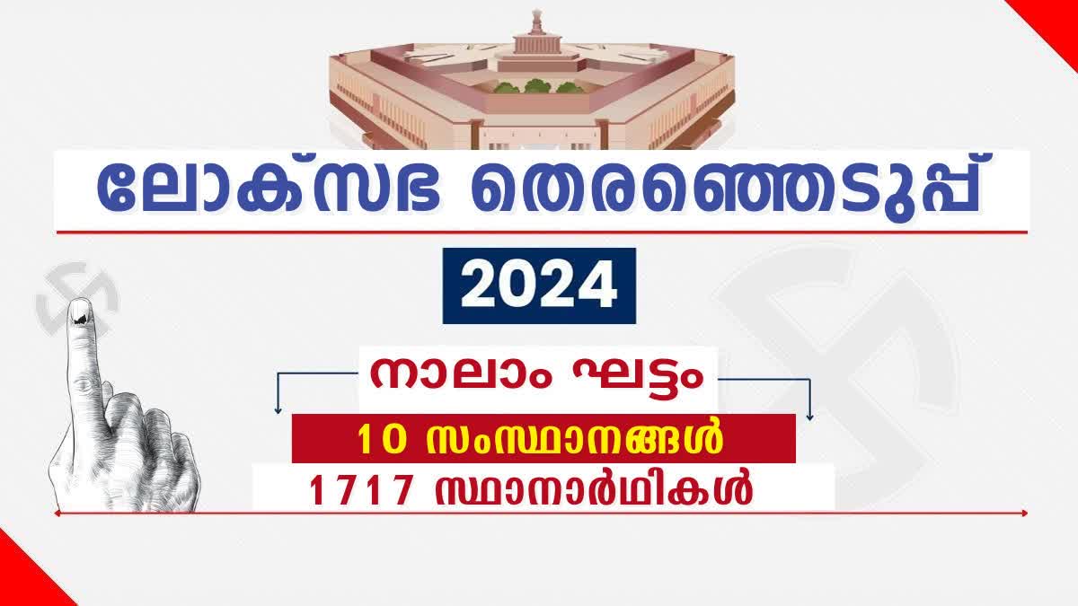 LOK SABHA ELECTION  ലോക്‌സഭ തെരഞ്ഞെടുപ്പ്  FOURTH PHASE POLLING  LOK SABHA ELECTION 2024