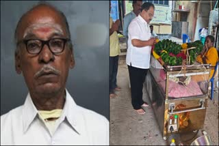 actor r gopalakrishnan photo and poochi murugan paid respect photo