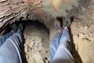 165 YEAR OLD TUNNEL  VIRAL VIDEO OF MAN ENTERING TUNNEL  ഗുഹ പര്യവേഷണം  165 വർഷം പഴക്കമുള്ള ഗുഹ