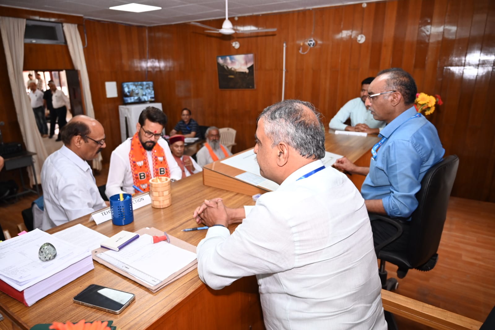 BJP candidate Anurag Thakur filed nomination