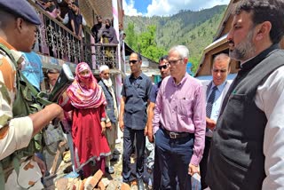 CM Omar Visits shelling-affected areas of Tangdhar in North Kashmir