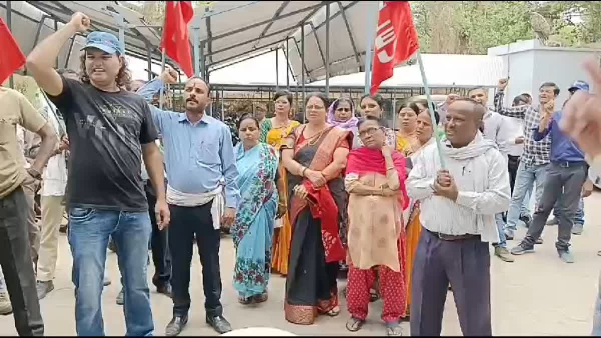 JABALPUR BSNL EMPLOYEES AGITATION