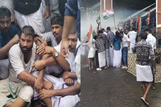 Clashes In YOUTH CONGRESS March  YOUTH CONGRESS COLLECTORATE MARCH  യൂത്ത് കോൺഗ്രസ് പ്രതിഷേധ മാർച്ച്  ബാര്‍ കോഴ വിവാദം