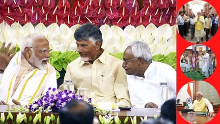 Modi, Naidu, Nitish in NDA meeting