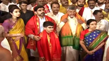 AP CM CHANDRABABU NAIDU At Tirumala