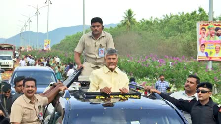 Amaravati Farmers Welcome to CM Chandrababu