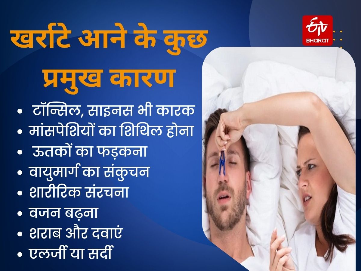 खर्राटे आने के कुछ प्रमुख कारण.