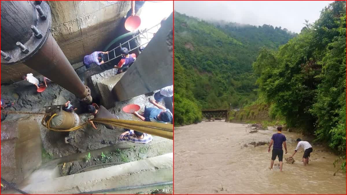 Destruction due to Heavy Rain in Himachal.