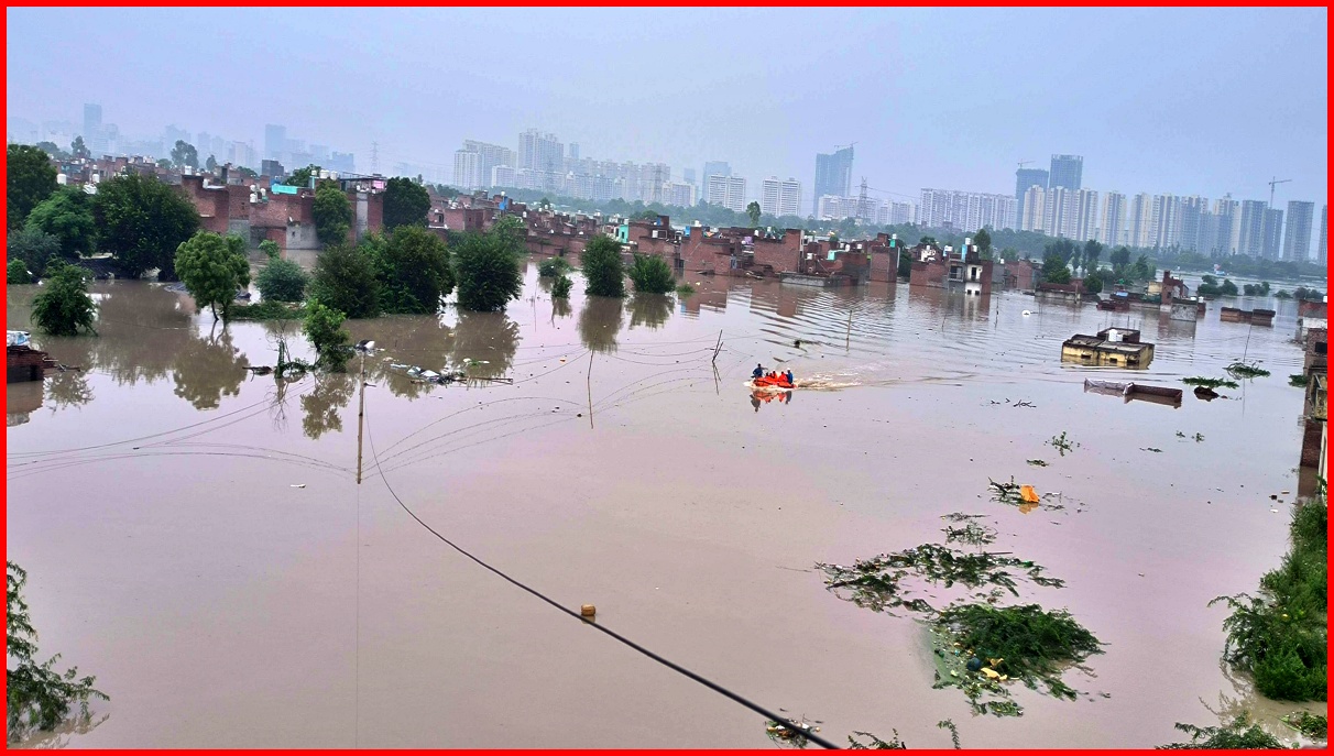 Flood in Faridabad