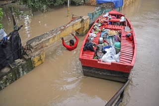 The Yamuna flowing through the national capital swelled to a staggering 208.41 metres on Thursday, prompting the Civic body in Delhi to work on "war footing" to tackle the situation amid looming flood threats.