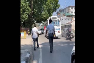 Former Jammu and Kashmir Chief Minister and National Conference vice president Omar Abdullah Thursday set out on foot to visit his office after being allegedly denied security on the occasion of Martyr's Day on July 13.