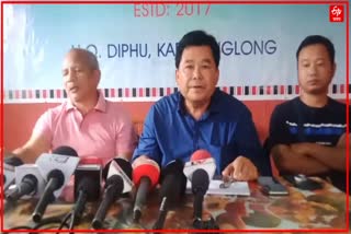 Press Meet of JCCPA in Diphu