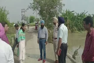MLA Jasveer Singh Gill visited the flood affected village