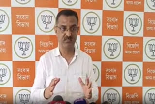 Press Meet of BJP state spokesperson in Guwahati