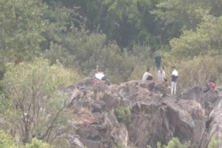 Tourists clicking selfies at dangerous Bharachukki falls