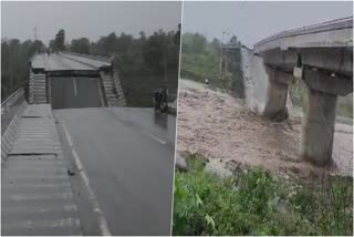 Uttarakhand Heavy rain  Heavy rain  rain latest news updates  latest news updates  Bridge collapsed in Pauri  Pauri  Uttarakhand  one drowned while making video  ഇടതടവില്ലാത്ത മഴയില്‍ ഉത്തരാഖണ്ഡ് വലയുന്നു  കോട്ദ്വാറിൽ പാലം തകര്‍ന്നു  വീഡിയോയ്‌ക്ക് ശ്രമിച്ചയാള്‍ ഒഴുക്കില്‍പെട്ടു  ഉത്തരാഖണ്ഡ്  ഇടതടവില്ലാത്ത മഴ  മഴ  കോട്ദ്വാര്‍  പാലം  പൗരി ജില്ല
