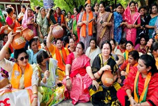 Protest against Akbar statement