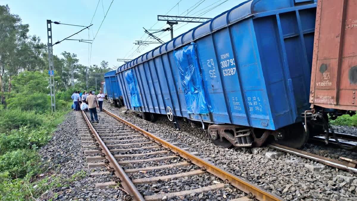 GOODS TRAIN DERAILED